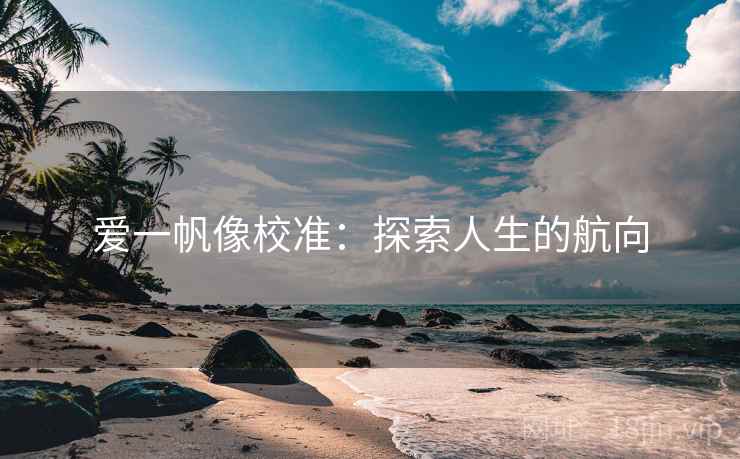 爱一帆像校准：探索人生的航向