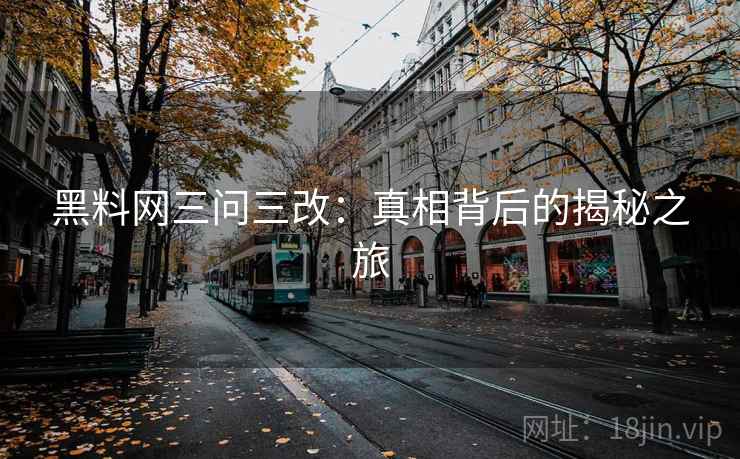 黑料网三问三改：真相背后的揭秘之旅